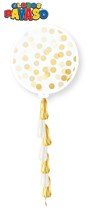 Gold Tassel Tail 3ft Confetti Latex Balloon Pack