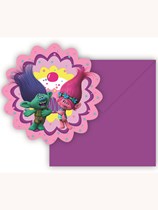 Trolls Invitations & Envelopes 6pk