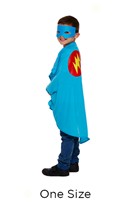 Children's Blue Superhero Costume - One Size