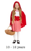 Children's Red Riding Hood Book Day Fancy Dress Costume 10 - 12 yrs