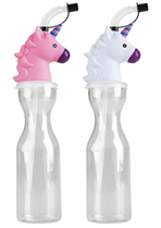 Unicorn clear water bottle