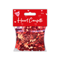 Valentine's Red Heart Confetti