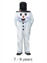 Child Jumbo Christmas Snowman Costume 7 - 9 yrs