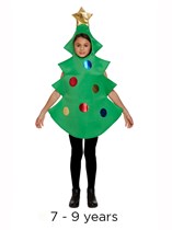Child Christmas Tree Fancy Dress Costume 7 - 9 yrs