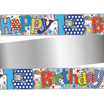 Age 13 Happy Birthday Colourful Holographic Foil Banner 9ft