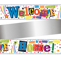 Welcome Home Holographic Foil Banner 9ft