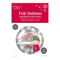 Christmas Personalised Elf Arrival 18" Foil Balloon