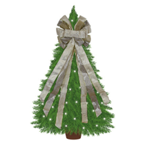 Luxury Silver Christmas Tree Bow 13" x 46"