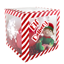 Christmas Candy Strip Elf Delivery Box