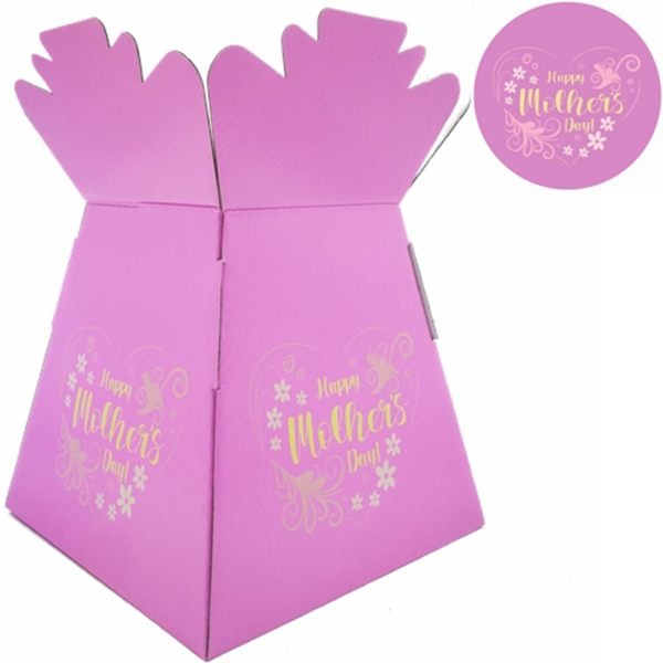 Purple Happy Mother's Day Bouquet Box