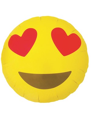 Heart Eyes Emoji 18" Foil Balloon