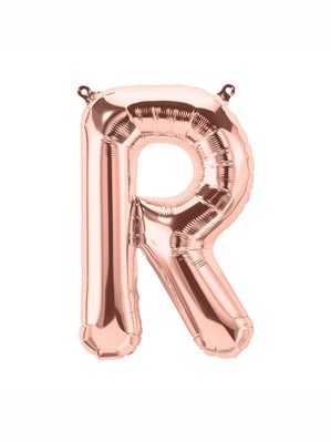 16" Letter R Rose Gold Foil Balloon
