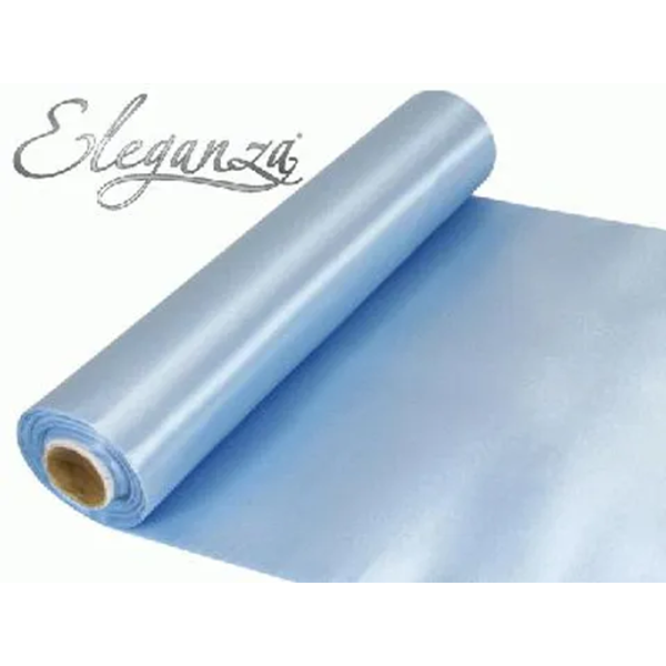 Eleganza Light Blue Satin Fabric Roll 20M