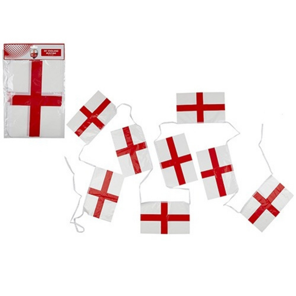 St George's Flag Plastic Bunting 20ft