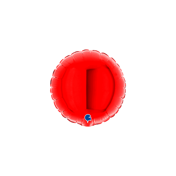 Grabo 4" Red Round Foil Balloon