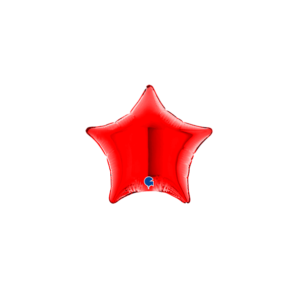 Grabo 4" Red Star Foil Balloon