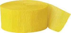 Yellow 81ft Crepe Streamer