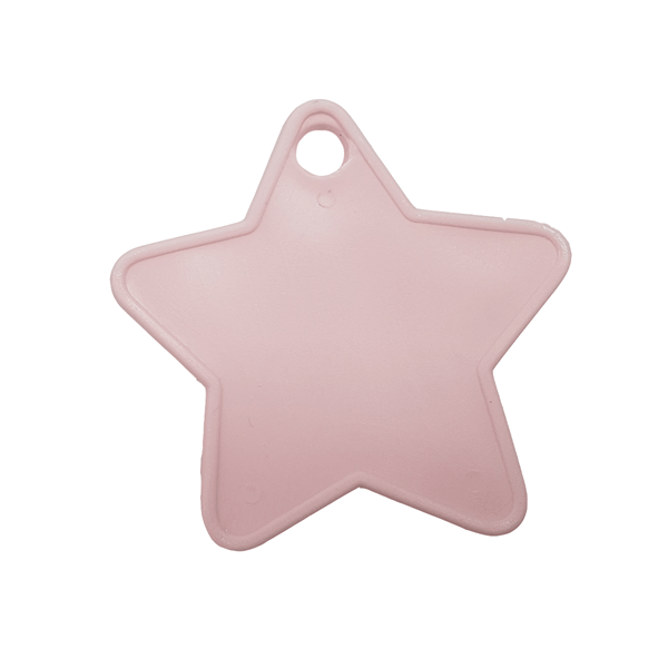 Baby Pink Plastic Star Balloon Weights 100pk