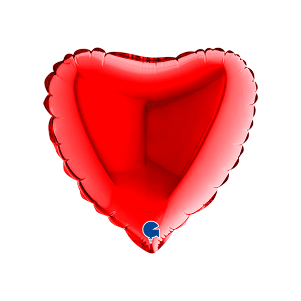 Valentine Grabo 9" Red Heart Foil Balloon
