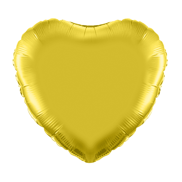Gold 18" Heart Foil Balloon