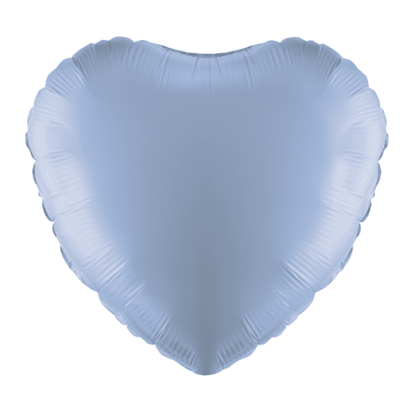Light Blue 18" Heart Foil Balloon