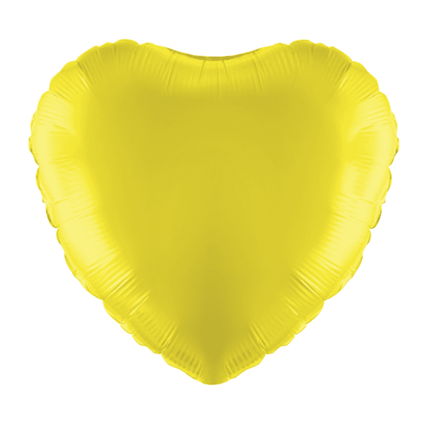 Yellow 18" Heart Foil Balloon