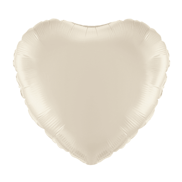 Ivory 18" Heart Foil Balloon