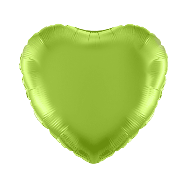 Lime Green 18" Heart Foil Balloon