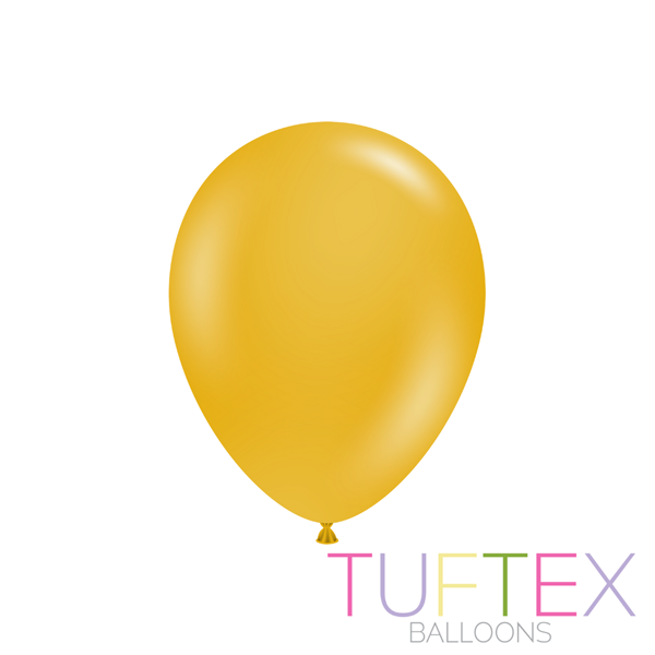 Tuftex Standard Mustard 11" Latex Balloons 100pk
