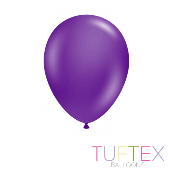 Tuftex Standard Plum Purple 11" Latex Balloons 100pk
