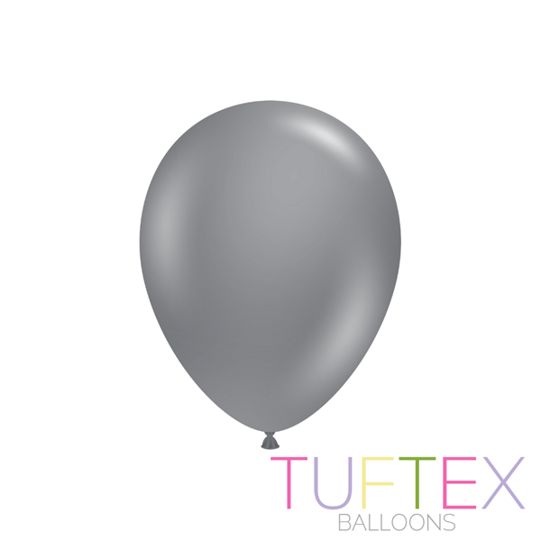 Tuftex Standard Gray Smoke 11" Latex Balloons 100pk