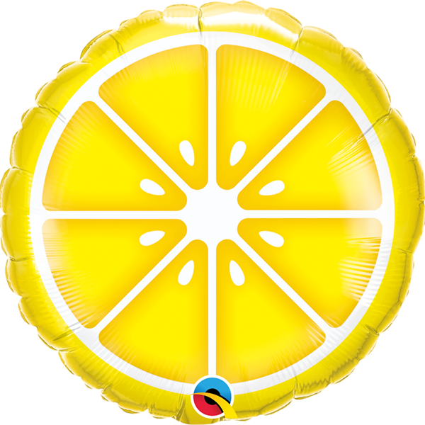 Sliced Lemon Fruit 18" Foil Balloon