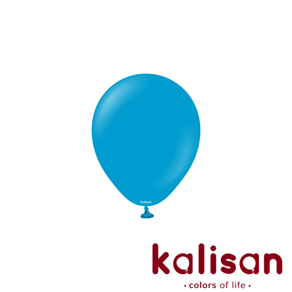 NEW Kalisan Standard 5" Caribbean Blue Latex Balloons 100pk