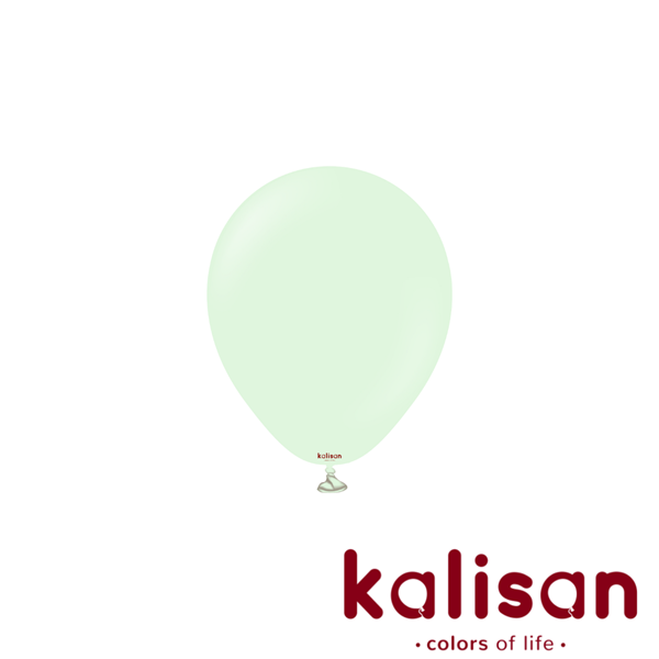 NEW Kalisan Standard 5" Macaron Pale Green Latex Balloons 100pk