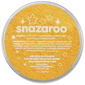 Snazaroo Face Paint Sparkle Yellow 18ml pot