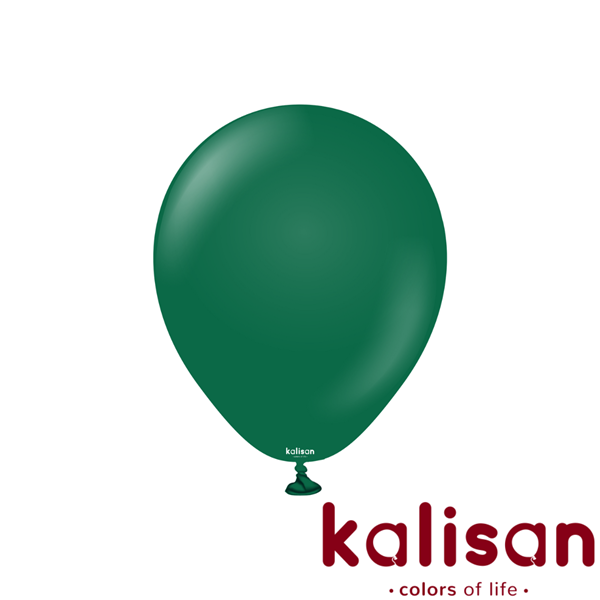 NEW Kalisan Standard 12" Dark Green Latex Balloons 100pk