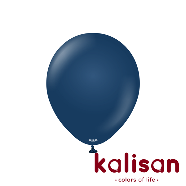 Kalisan Standard 12" Navy Blue Latex Balloons 100pk