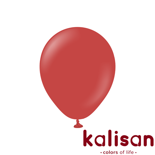 Kalisan Standard 12" Deep Red Latex Balloons 100pk