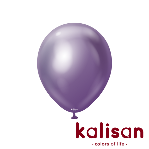 Kalisan 12" Mirror Violet Latex Balloons 50pk
