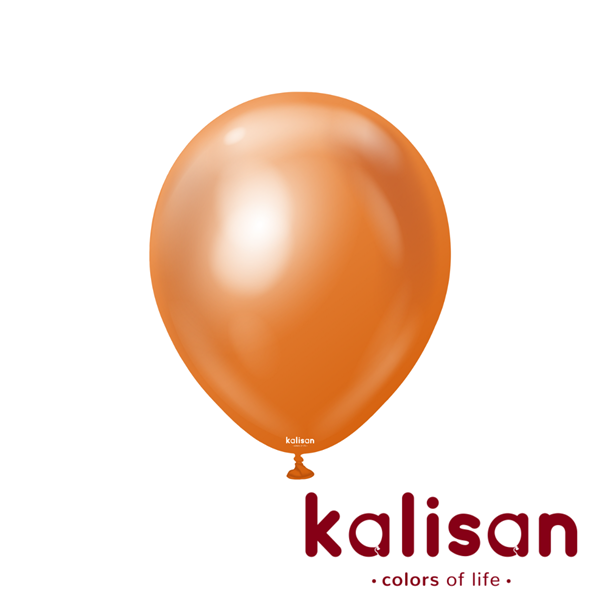 Kalisan 12" Mirror Copper Latex Balloons 50pk