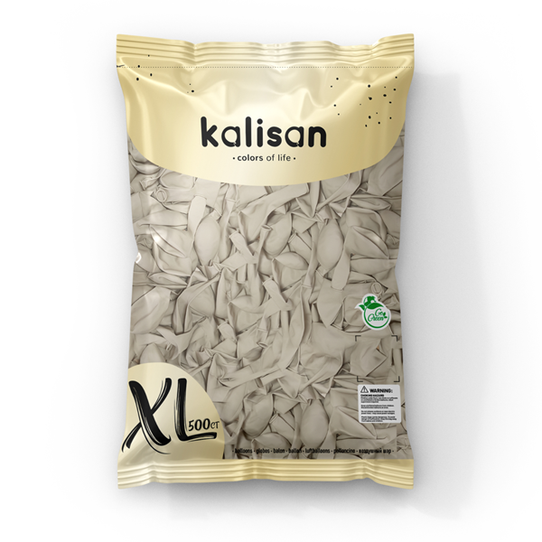 Kalisan Retro 12" White Sand Latex Balloons 500pk