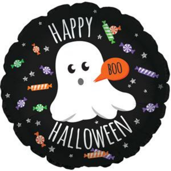 Happy Halloween Ghostly Candies 17" Foil Balloon (Loose)