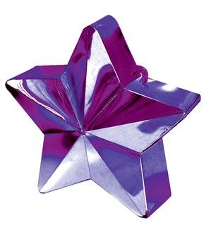 Purple 6oz Star Balloon Weight