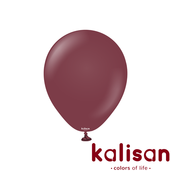 Kalisan Standard 18" Burgundy Latex Balloons 25pk