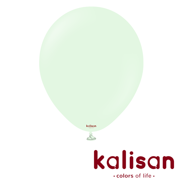 NEW Kalisan Standard 18" Macaron Pale Green Latex Balloons 25pk