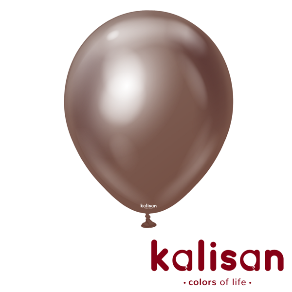 Kalisan 18" Mirror Chocolate Latex Balloons 25pk