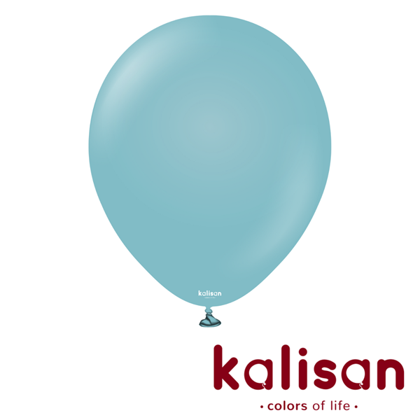 Kalisan Retro 18" Blue Glass Latex Balloons 25pk