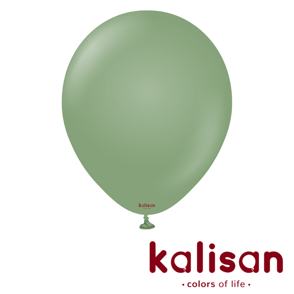 Kalisan Retro 18" Eucalyptus Latex Balloons 25pk
