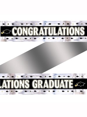 Congratulations Graduate Foil Banner 2.7m