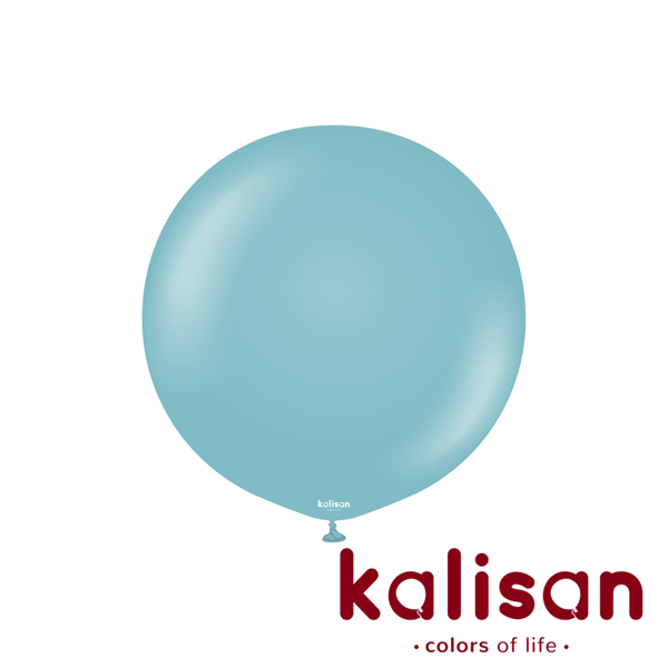 Kalisan Retro 24" Blue Glass Latex Balloons 2pk